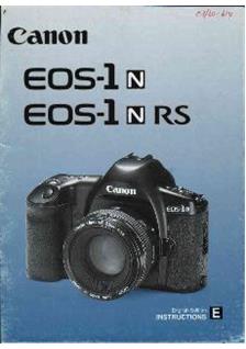 Canon EOS 1 N manual. Camera Instructions.